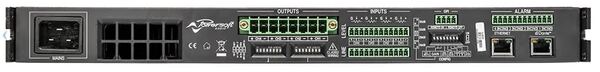 4CH AMP 9600W TOTAL - 2400W PER CH 4 OHM, 1600W 8 OHM, 200W PER CH 70V & 100V WITH DSP & DANTE